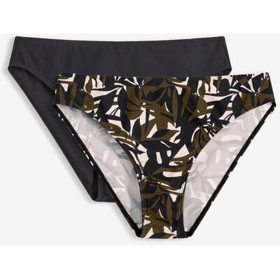 bonprix Bikinibyxa (2-pack) enfärgad och mönstrad bonprix Bikinibyxa (2-pack) enfärgad och mönstrad