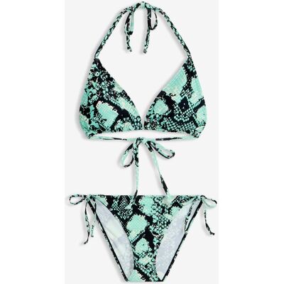 bonprix Bikini och sarong i baddräktsmaterial (3 delar) bonprix Bikini och sarong i baddräktsmaterial (3 delar)