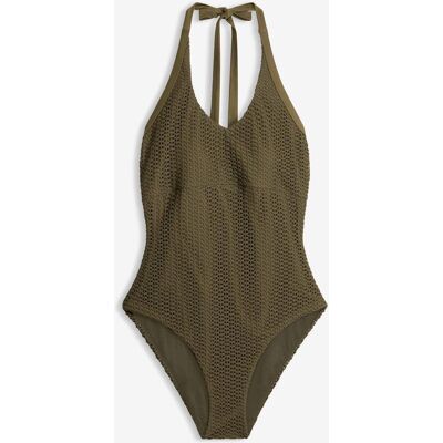 bonprix Virkad baddräkt med halterneck bonprix Virkad baddräkt med halterneck