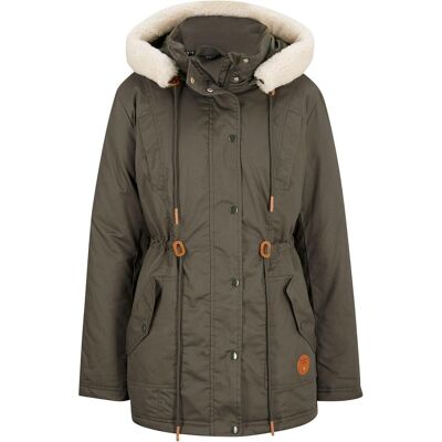 bonprix Vadderad parkas med fuskpälsbesättning bonprix Vadderad parkas med fuskpälsbesättning