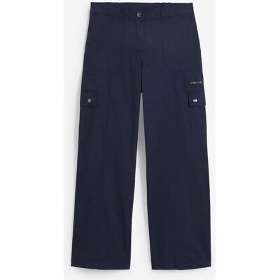 bonprix Cargobyxa i bomull, Mid Waist bonprix Cargobyxa i bomull, Mid Waist