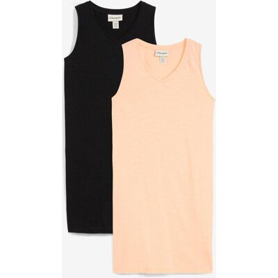 bonprix Långt linne i ekologisk bomull (2-pack) bonprix Långt linne i ekologisk bomull (2-pack)