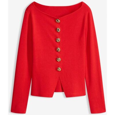bonprix Cardigan med peplum och dekorativa knappar bonprix Cardigan med peplum och dekorativa knappar