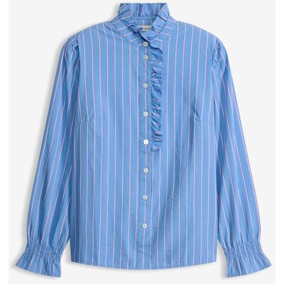 bonprix Poplinblus med krusad krage bonprix Poplinblus med krusad krage