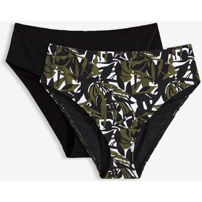 bonprix Bikinibyxa med hög midja och lätt formande effekt (2-pack) bonprix Bikinibyxa med hög midja och lätt formande effekt (2-pack)