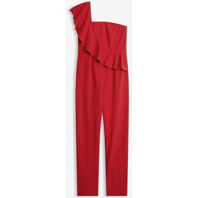 bonprix Jumpsuit i one shoulder-modell av kräpp med struktur bonprix Jumpsuit i one shoulder-modell av kräpp med struktur