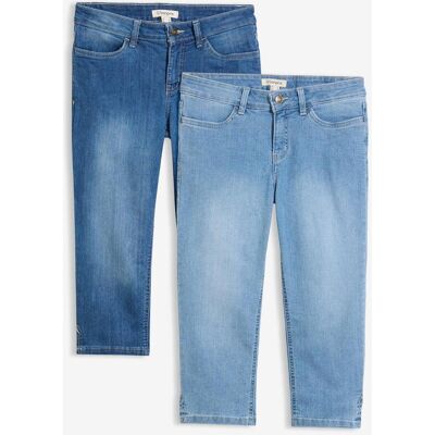 bonprix Stretchiga caprijeans (2-pack) bonprix Stretchiga caprijeans (2-pack)