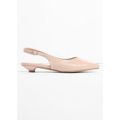 bonprix Ballerinaskor med slingback och lacklook bonprix Ballerinaskor med slingback och lacklook