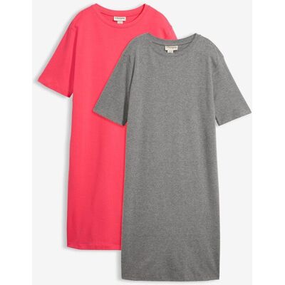 bonprix T-shirtklänning (2-pack) bonprix T-shirtklänning (2-pack)