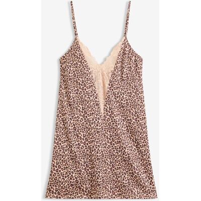 bonprix Negligé i satin med leopardmönster bonprix Negligé i satin med leopardmönster