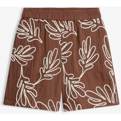 bonprix Shorts av bomull med broderi bonprix Shorts av bomull med broderi