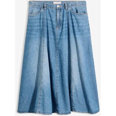 bonprix Lätt jeanskjol med reglerbar midja bonprix Lätt jeanskjol med reglerbar midja