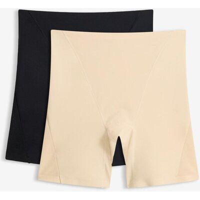 bonprix Trosa med långa ben och medelhög formande effekt samt transparent infällning (2-pack) bonprix Trosa med långa ben och medelhög formande effekt samt transparent infällning (2-pack)