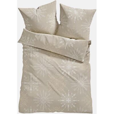bonprix Påslakanset i flanell med snöflingor bonprix Påslakanset i flanell med snöflingor