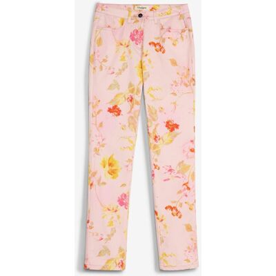 bonprix Stretchbyxa med tryckt blommönster bonprix Stretchbyxa med tryckt blommönster
