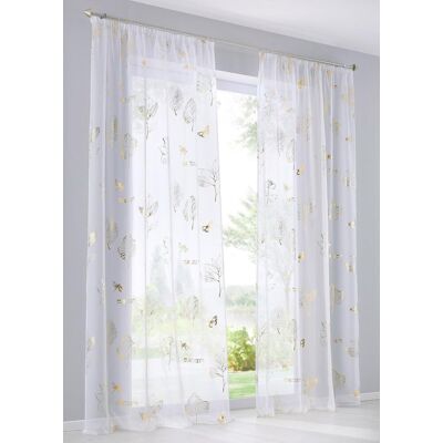 bonprix Transparent gardin med glansigt mönster (1-pack) bonprix Transparent gardin med glansigt mönster (1-pack)