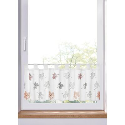 bonprix Cafégardin med bladbroderi bonprix Cafégardin med bladbroderi