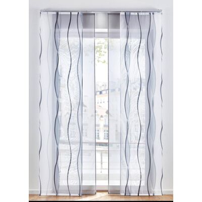 bonprix Set med panelgardiner, enfärgad + mönstrad (2-pack) bonprix Set med panelgardiner, enfärgad + mönstrad (2-pack)