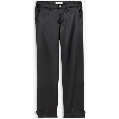 bonprix Byxa i barrel-modell av satin med mjukt fall bonprix Byxa i barrel-modell av satin med mjukt fall