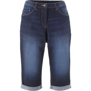 bonprix Stretchiga jeansbermudas med uppvikta benslut bonprix Stretchiga jeansbermudas med uppvikta benslut