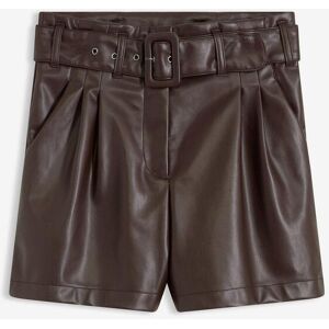 bonprix Shorts i skinnimitation, med skärp bonprix Shorts i skinnimitation, med skärp
