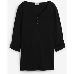 bonprix Långärmad bomullstopp med knappslå bonprix Långärmad bomullstopp med knappslå