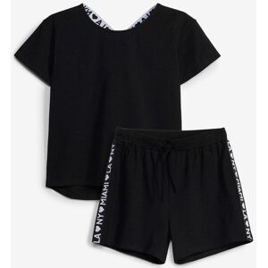 bonprix T-shirt och shorts i elastisk bomullsmix (2 delar) bonprix T-shirt och shorts i elastisk bomullsmix (2 delar)