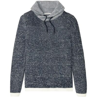 bonprix Tröja med sjalkrage och kontrasterande detaljer bonprix Tröja med sjalkrage och kontrasterande detaljer