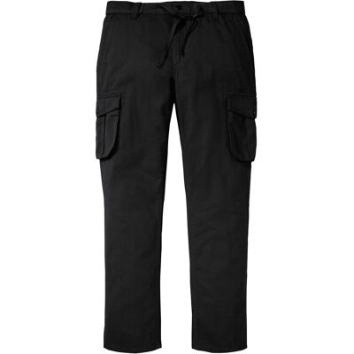 bonprix Regular Fit cargobyxa med resårlmidja, Straight bonprix Regular Fit cargobyxa med resårlmidja, Straight