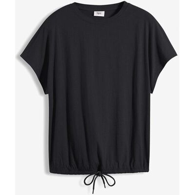 bonprix Topp med knytband i nederkanten, i mix av bomull och viskos bonprix Topp med knytband i nederkanten, i mix av bomull och viskos