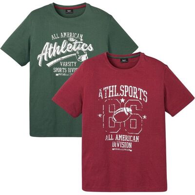 bonprix T-shirt (2-pack), normal passform bonprix T-shirt (2-pack), normal passform