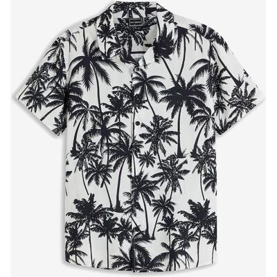 bonprix Kortärmad skjorta av böljande viskos, Slim Fit bonprix Kortärmad skjorta av böljande viskos, Slim Fit