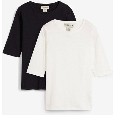 bonprix T-shirt i ren ekologisk bomull (2-pack) bonprix T-shirt i ren ekologisk bomull (2-pack)
