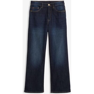 bonprix Fodrade jeans med jerseyfoder och vida ben, Mid Waist bonprix Fodrade jeans med jerseyfoder och vida ben, Mid Waist