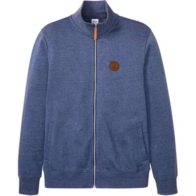 bonprix Sweatjacka med ståkrage och detaljer i skinnimitation bonprix Sweatjacka med ståkrage och detaljer i skinnimitation