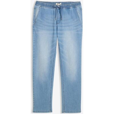 bonprix Tunna dra på-jeans med resårmidja, Regular Fit, Straight, bonprix Tunna dra på-jeans med resårmidja, Regular Fit, Straight,