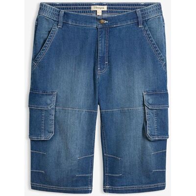 bonprix Tunna jeansshorts i cargomodell med resårmidja, Regular Fit bonprix Tunna jeansshorts i cargomodell med resårmidja, Regular Fit