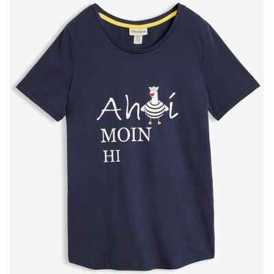 bonprix T-shirt med bomull och maritimt tryck bonprix T-shirt med bomull och maritimt tryck