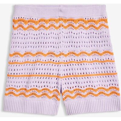 bonprix Stickade shorts i bomullsmix med linne bonprix Stickade shorts i bomullsmix med linne