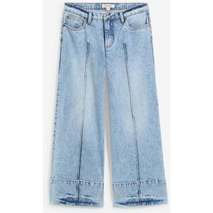 bonprix Wide Leg Jeans Mid Waist, cropped bonprix Wide Leg Jeans Mid Waist, cropped