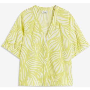 bonprix Kortärmad blus med linnelook bonprix Kortärmad blus med linnelook