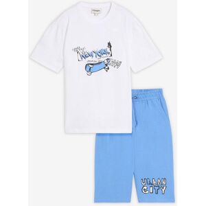 bonprix T-shirt och jerseybermudas med avslappnad passform (2 delar), ekologisk bomull bonprix T-shirt och jerseybermudas med avslappnad passform (2 delar), ekologisk bomull
