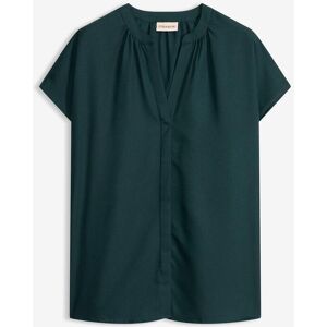 bonprix Kortärmad blus med dold knappslå bonprix Kortärmad blus med dold knappslå