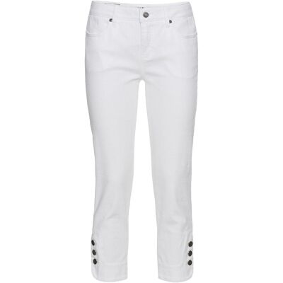 bonprix Korta jeans med medelhög midja, smal passform bonprix Korta jeans med medelhög midja, smal passform