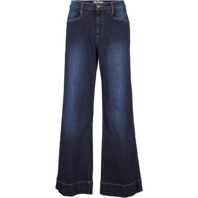 bonprix Stretchjeans med medelhög midja och vida ben bonprix Stretchjeans med medelhög midja och vida ben
