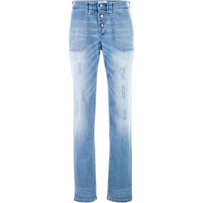 bonprix Comfort Stretch Boyfriend Jeans, Mid Waist bonprix Comfort Stretch Boyfriend Jeans, Mid Waist