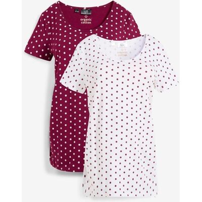 bonprix Prickig mammatopp i ekologisk bomull (2-pack) bonprix Prickig mammatopp i ekologisk bomull (2-pack)