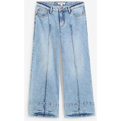 bonprix Wide Leg Jeans Mid Waist, cropped bonprix Wide Leg Jeans Mid Waist, cropped