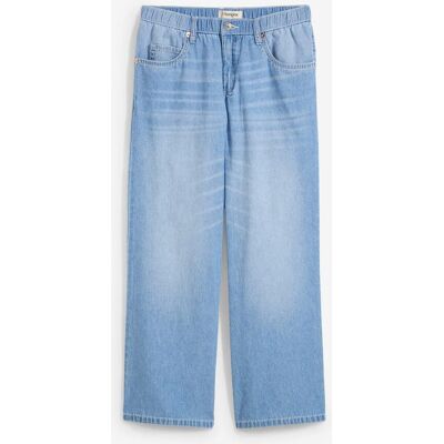 bonprix Straight Jeans Mid Waist med bekväm midja, cropped bonprix Straight Jeans Mid Waist med bekväm midja, cropped