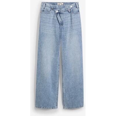 bonprix Wide Leg-jeans Mid Waist, Low Stretc bonprix Wide Leg-jeans Mid Waist, Low Stretc
